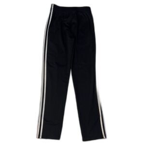 Boys Adidas Black Athletic Pants with Side Stripes – Size 14/16